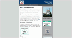 Desktop Screenshot of cavesrestaurant.com
